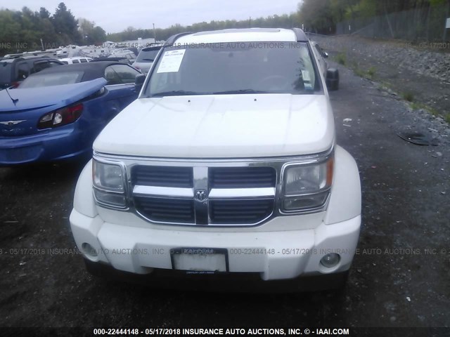 1D8GU58K77W613120 - 2007 DODGE NITRO SLT WHITE photo 6