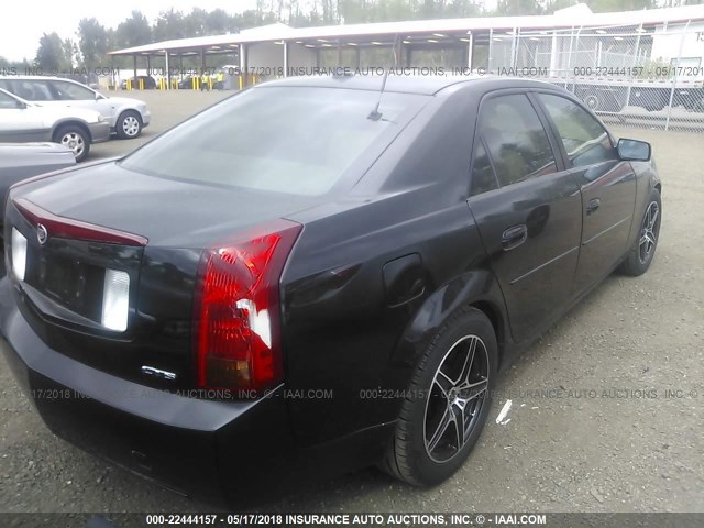 1G6DM577240180032 - 2004 CADILLAC CTS BLACK photo 4