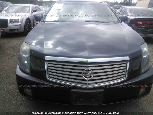 1G6DM577240180032 - 2004 CADILLAC CTS BLACK photo 6