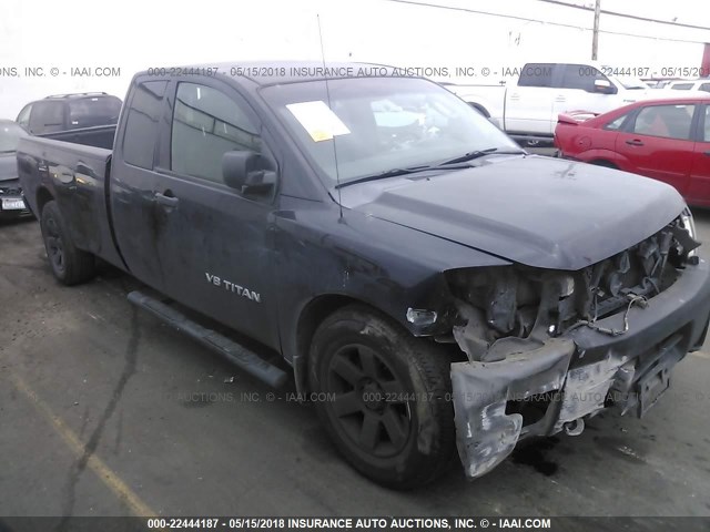 1N6AA06E98N330462 - 2008 NISSAN TITAN XE/SE/LE BLACK photo 1