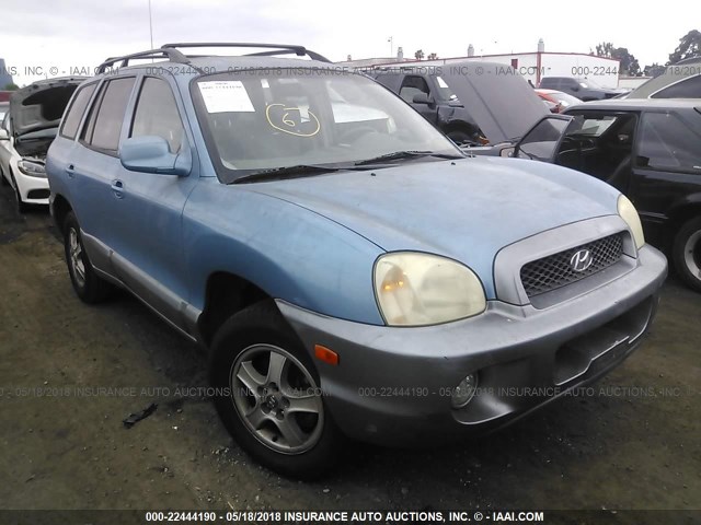 KM8SC13D53U530798 - 2003 HYUNDAI SANTA FE GLS/LX BLUE photo 1