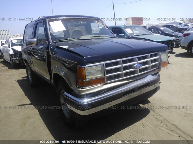 1FMCU12T6KUC25643 - 1989 FORD BRONCO II BLACK photo 1