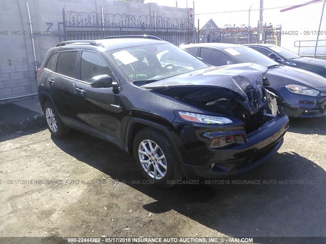 1C4PJMCB8GW214449 - 2016 JEEP CHEROKEE LATITUDE BLACK photo 1