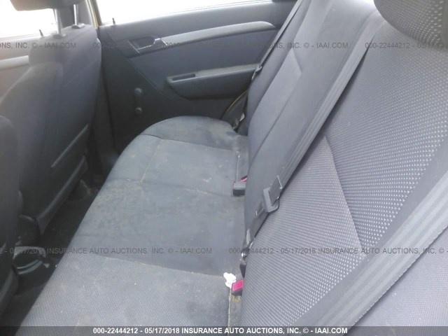 KL1TD5DE6AB055621 - 2010 CHEVROLET AVEO LS/LT 黄色 照片 8