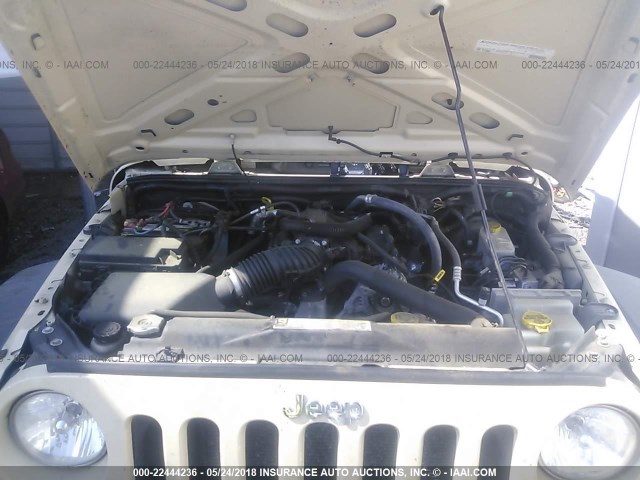 1J4GA2D1XBL610526 - 2011 JEEP WRANGLER SPORT 奶油色 照片 10