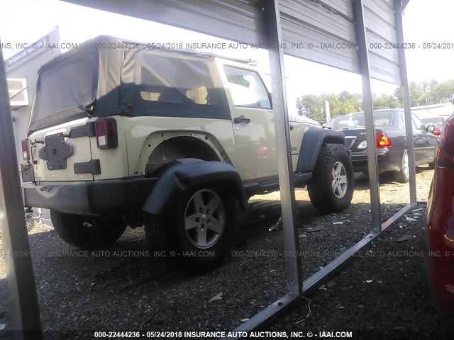 1J4GA2D1XBL610526 - 2011 JEEP WRANGLER SPORT CREAM photo 4