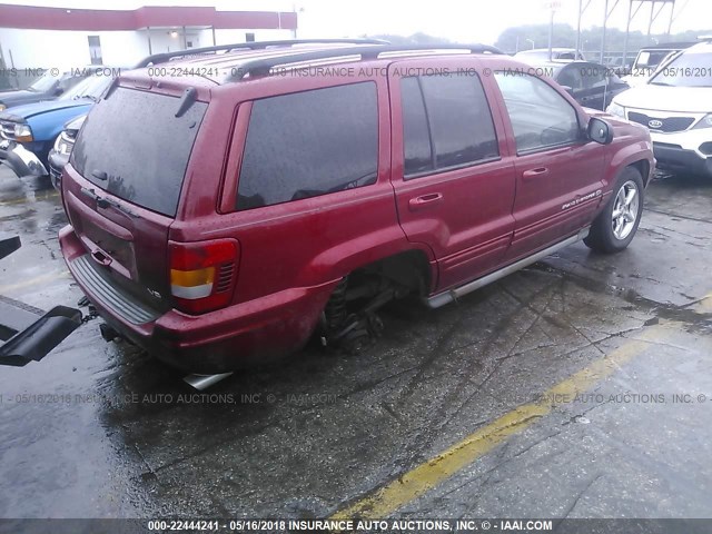 1J8GW68J32C116395 - 2002 JEEP GRAND CHEROKEE OVERLAND BURGUNDY photo 6