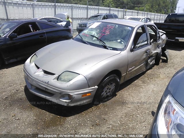 1G2JB524527429080 - 2002 PONTIAC SUNFIRE SE GOLD photo 2