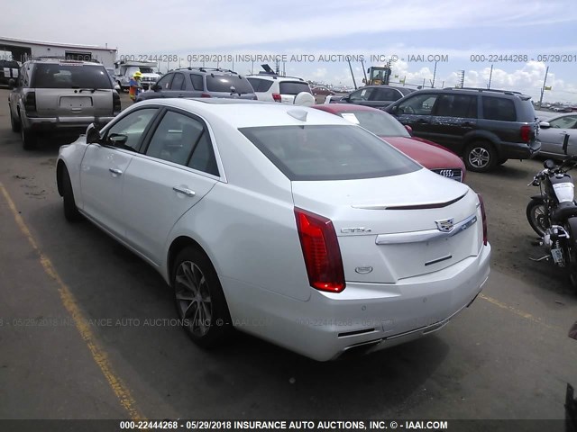 1G6AX5SX8G0113067 - 2016 CADILLAC CTS LUXURY COLLECTION WHITE photo 3