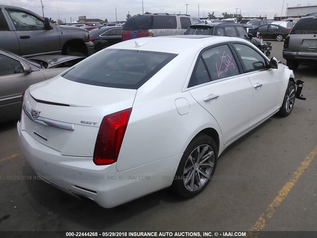 1G6AX5SX8G0113067 - 2016 CADILLAC CTS LUXURY COLLECTION WHITE photo 4