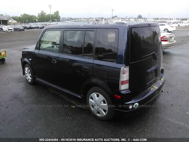 JTLKT324164082568 - 2006 TOYOTA SCION XB BLUE photo 3