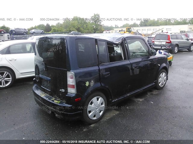 JTLKT324164082568 - 2006 TOYOTA SCION XB BLUE photo 4