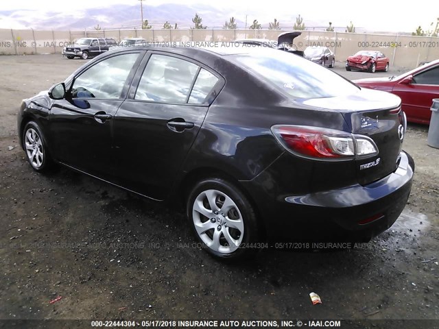 JM1BL1UG7C1526881 - 2012 MAZDA 3 I BLACK photo 3