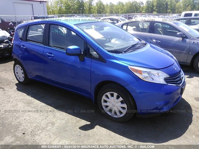 3N1CE2CPXEL416430 - 2014 NISSAN VERSA NOTE S/S PLUS/SV/SL BLUE photo 1