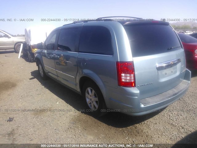 2A4RR5D12AR136841 - 2010 CHRYSLER TOWN & COUNTRY TOURING TURQUOISE photo 3