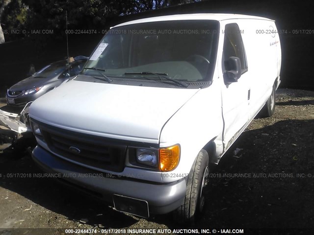 1FTRE14WX6HA32123 - 2006 FORD ECONOLINE E150 VAN WHITE photo 2