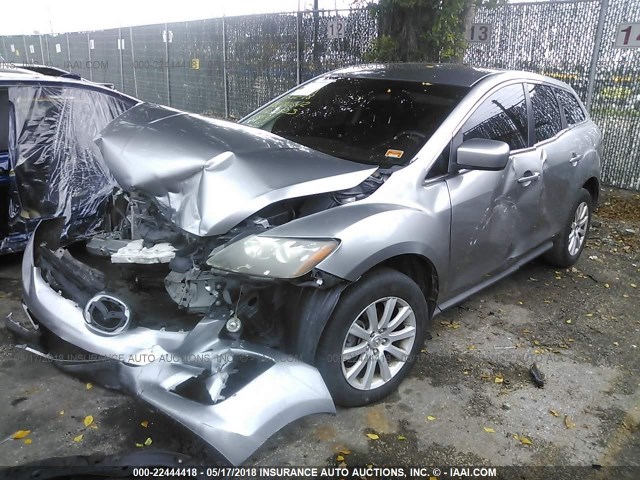 JM3ER2W53A0325566 - 2010 MAZDA CX-7 GRAY photo 2