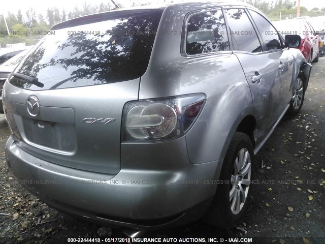 JM3ER2W53A0325566 - 2010 MAZDA CX-7 GRAY photo 4