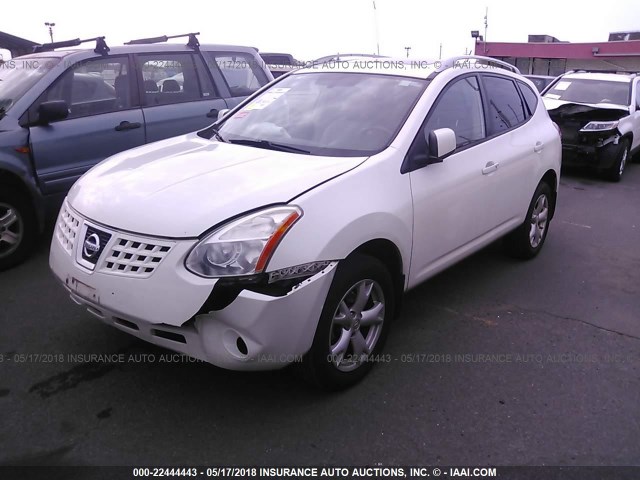 JN8AS58V49W437672 - 2009 NISSAN ROGUE S/SL WHITE photo 2