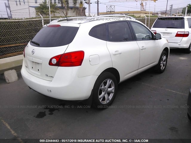 JN8AS58V49W437672 - 2009 NISSAN ROGUE S/SL WHITE photo 4