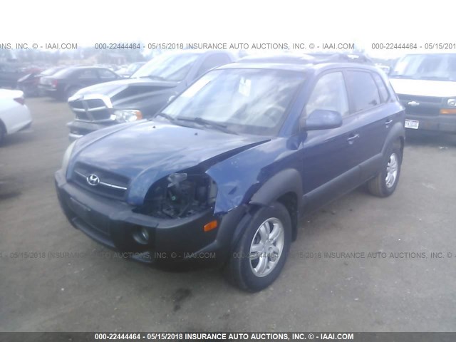 KM8JN12D66U319704 - 2006 HYUNDAI TUCSON GLS/LIMITED BLUE photo 2