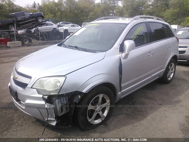 3GNFL3EK1DS510389 - 2013 CHEVROLET CAPTIVA LT SILVER photo 2