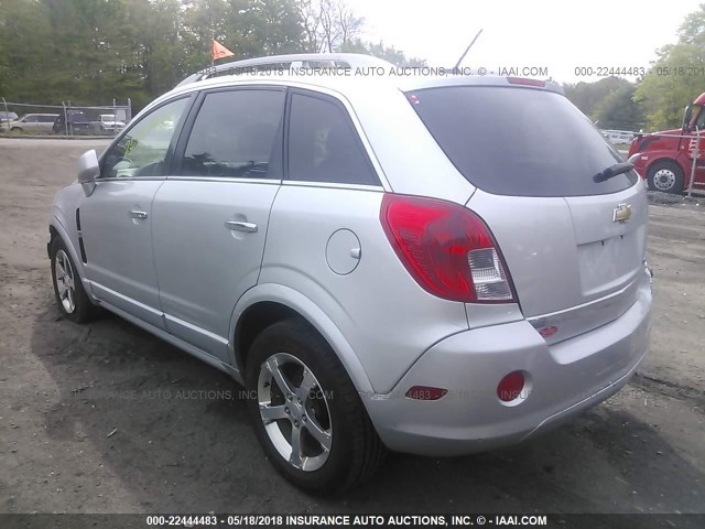 3GNFL3EK1DS510389 - 2013 CHEVROLET CAPTIVA LT SILVER photo 3