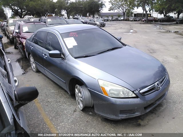 1HGCM56337A206080 - 2007 HONDA ACCORD SE GRAY photo 1