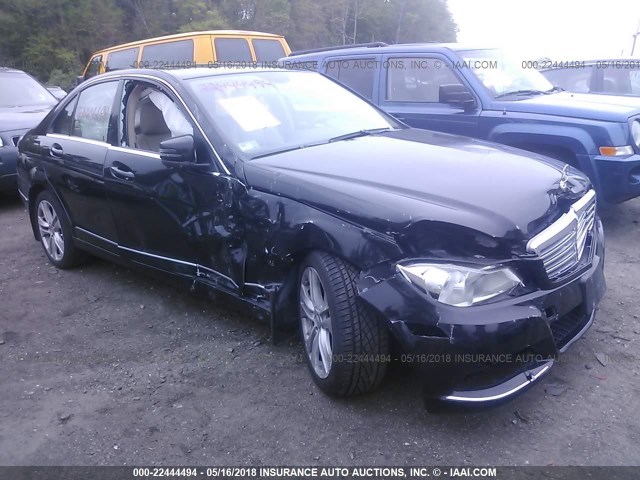 WDDGF8AB0DR262202 - 2013 MERCEDES-BENZ C 300 4MATIC BLACK photo 1