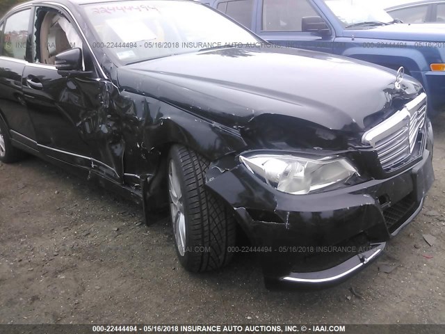 WDDGF8AB0DR262202 - 2013 MERCEDES-BENZ C 300 4MATIC BLACK photo 6