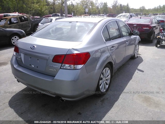 4S3BMDL64A2231509 - 2010 SUBARU LEGACY 3.6R LIMITED GRAY photo 4