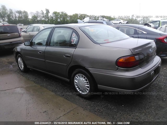 1G1ND52J5Y6141001 - 2000 CHEVROLET MALIBU Dark Brown photo 3