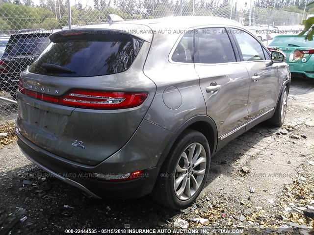 5LMCJ2C91GUJ08297 - 2016 LINCOLN MKC SELECT 香槟色 照片 4