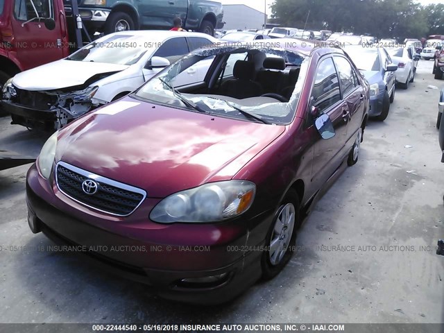 1NXBR32E97Z843668 - 2007 TOYOTA COROLLA CE/LE/S RED photo 2