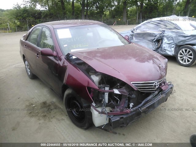 4T1BE32K65U061195 - 2005 TOYOTA CAMRY LE/XLE/SE წითელი ფოტო 6