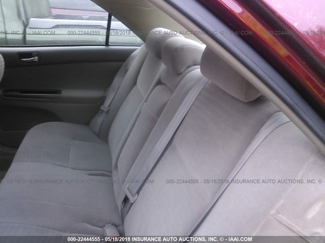 4T1BE32K65U061195 - 2005 TOYOTA CAMRY LE/XLE/SE წითელი ფოტო 8