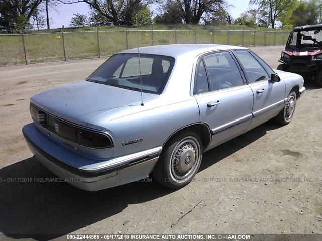 1G4HP52L4SH522410 - 1995 BUICK LESABRE CUSTOM BLUE photo 4