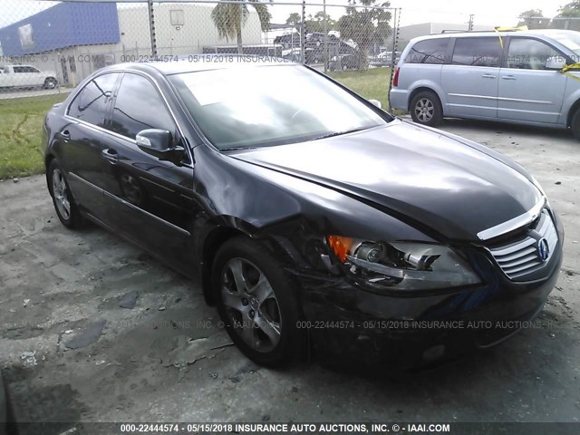 JH4KB16576C004810 - 2006 ACURA RL შავი ფოტო 1