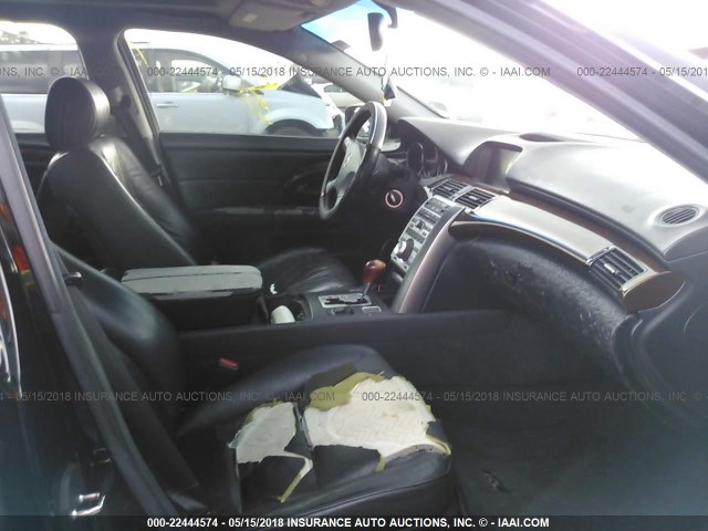 JH4KB16576C004810 - 2006 ACURA RL შავი ფოტო 5