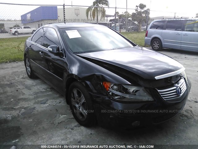 JH4KB16576C004810 - 2006 ACURA RL შავი ფოტო 6