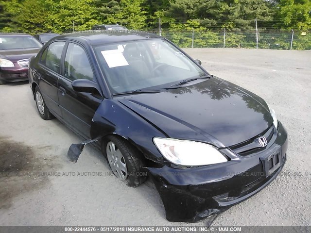 1HGES16305L022806 - 2005 HONDA CIVIC DX VP 黑色 照片 6