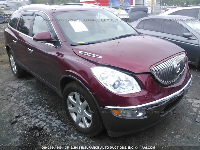 5GAER23758J214599 - 2008 BUICK ENCLAVE CXL BURGUNDY photo 1