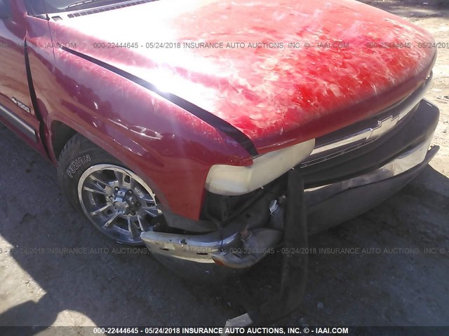 2GCEC19T4Y1359092 - 2000 CHEVROLET SILVERADO C1500 RED photo 6