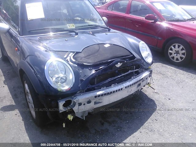 WMWRC33586TK70301 - 2006 MINI COOPER 黑色 照片 6