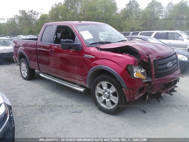 1FTFX1EVXAFD37807 - 2010 FORD F150 SUPER CAB RED photo 1