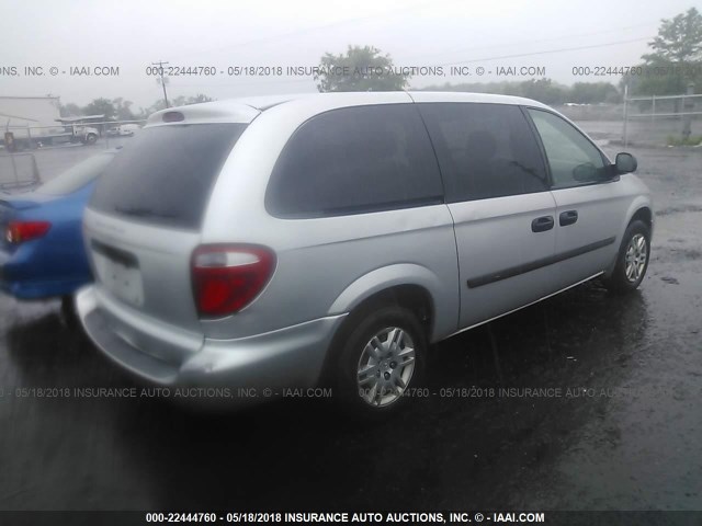 1D4GP24R66B663684 - 2006 DODGE GRAND CARAVAN SE SILVER photo 4