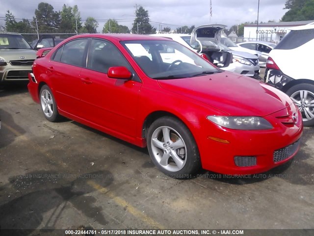 1YVHP84C175M25784 - 2007 MAZDA 6 I RED photo 1