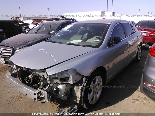 1G1ZA5EU6BF228199 - 2011 CHEVROLET MALIBU LS SILVER photo 2