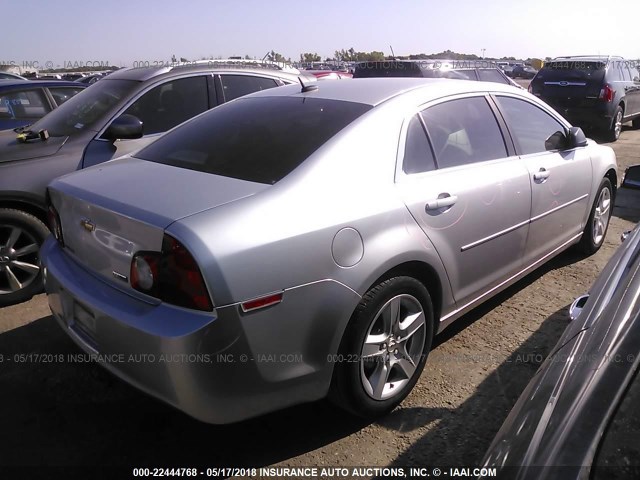 1G1ZA5EU6BF228199 - 2011 CHEVROLET MALIBU LS SILVER photo 4