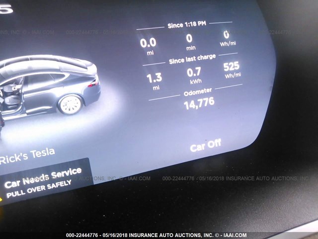 5YJSA1E12GF170336 - 2016 TESLA MODEL S GRAY photo 7